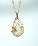 Faceted Moonstone Star Necklace