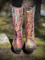 Custom Gold Cowboy Boots
