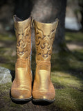 Custom Gold Cowboy Boots